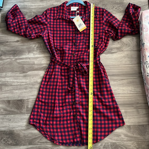 Sabina Shirtdress Red Gingham size womens Small - Picture 8 of 11